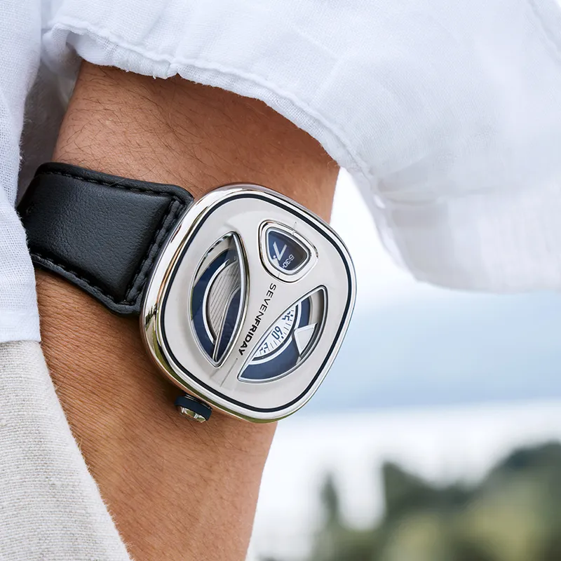 SEVENFRIDAY ME Collection Automatic Mechanical Movement Men's Watches Watch 44.5*44mm Blue Dial-2