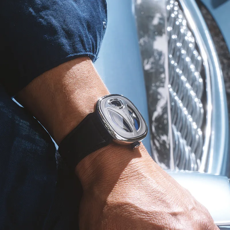 SEVENFRIDAY ME Collection Automatic Mechanical Movement Men's Watches Watch 44.5*44mm Blue Dial-1