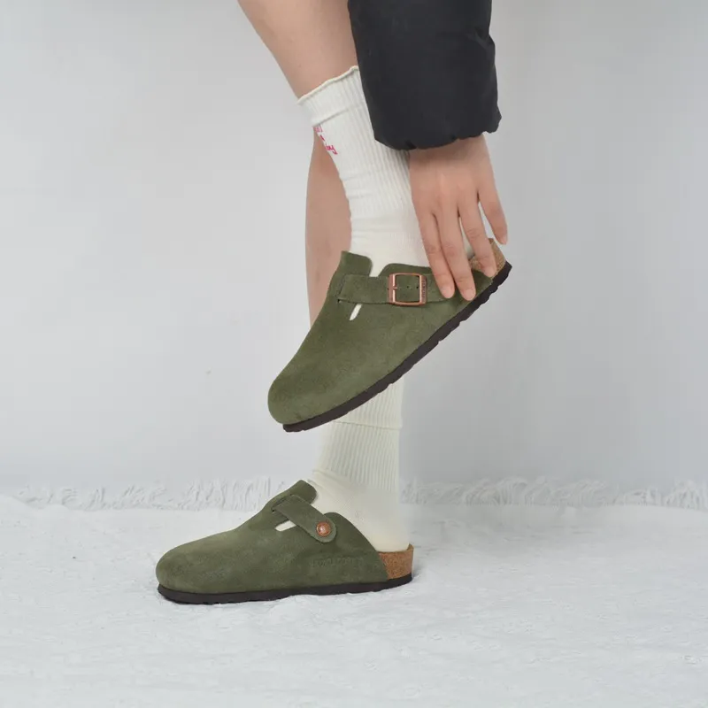 Boku Wrap toe Slippers Unisex Army Green-6