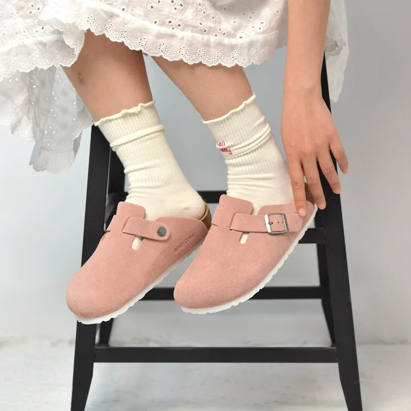 Boku Wrap toe Slippers Unisex Pink-8