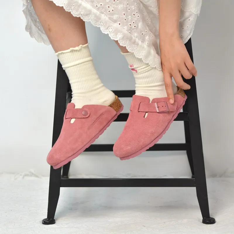 Boku Wrap toe Slippers Unisex Rose Red-6