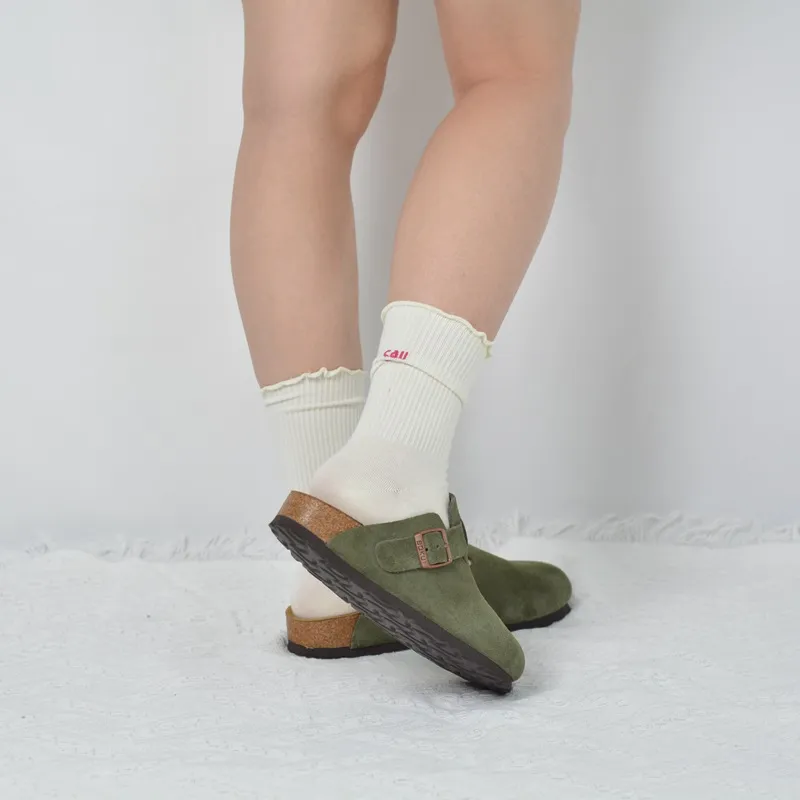 Boku Wrap toe Slippers Unisex Army Green-9