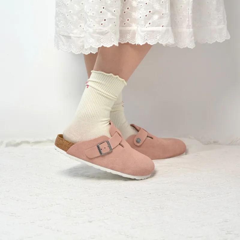 Boku Wrap toe Slippers Unisex Pink-7