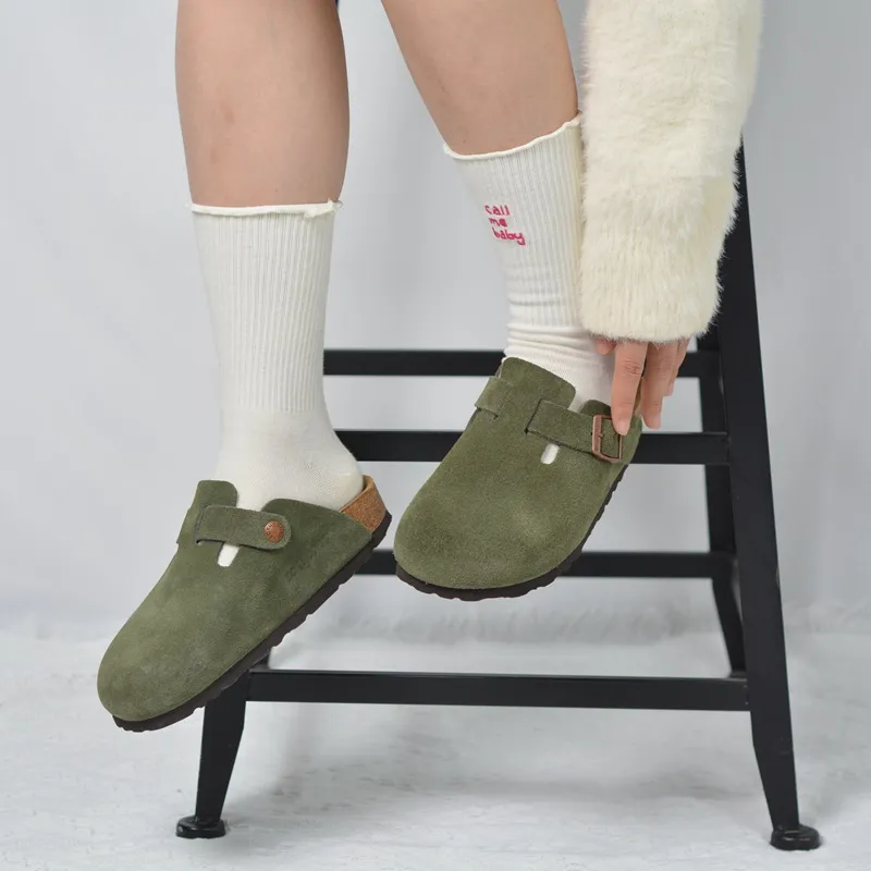 Boku Wrap toe Slippers Unisex Army Green-10