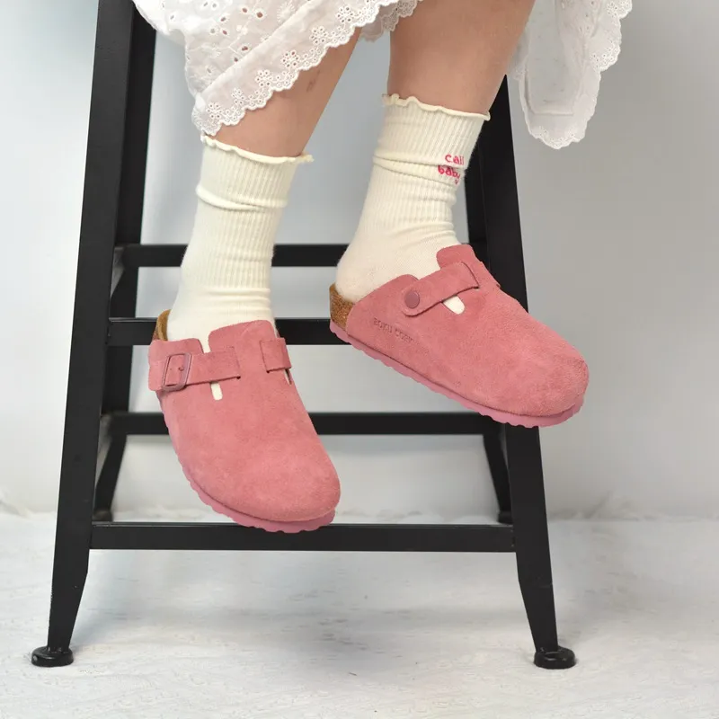 Boku Wrap toe Slippers Unisex Rose Red-8