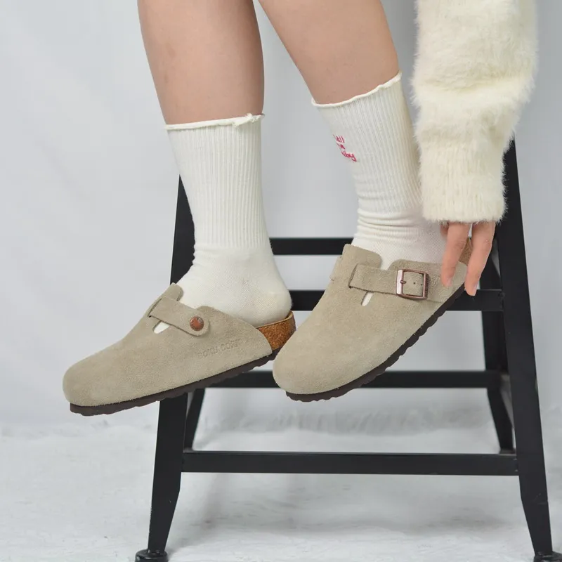 Boku Closed Toe Slippers Unisex Gray-6