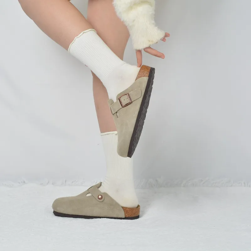 Boku Closed Toe Slippers Unisex Gray-8
