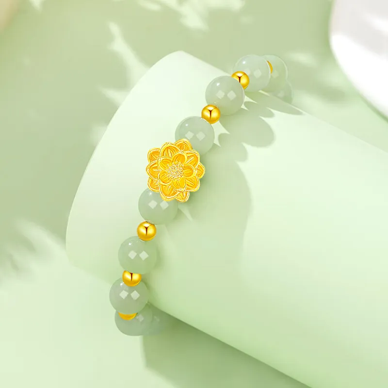 ALLOVE Hetian Jade Bracelets Green Jade Women's-1