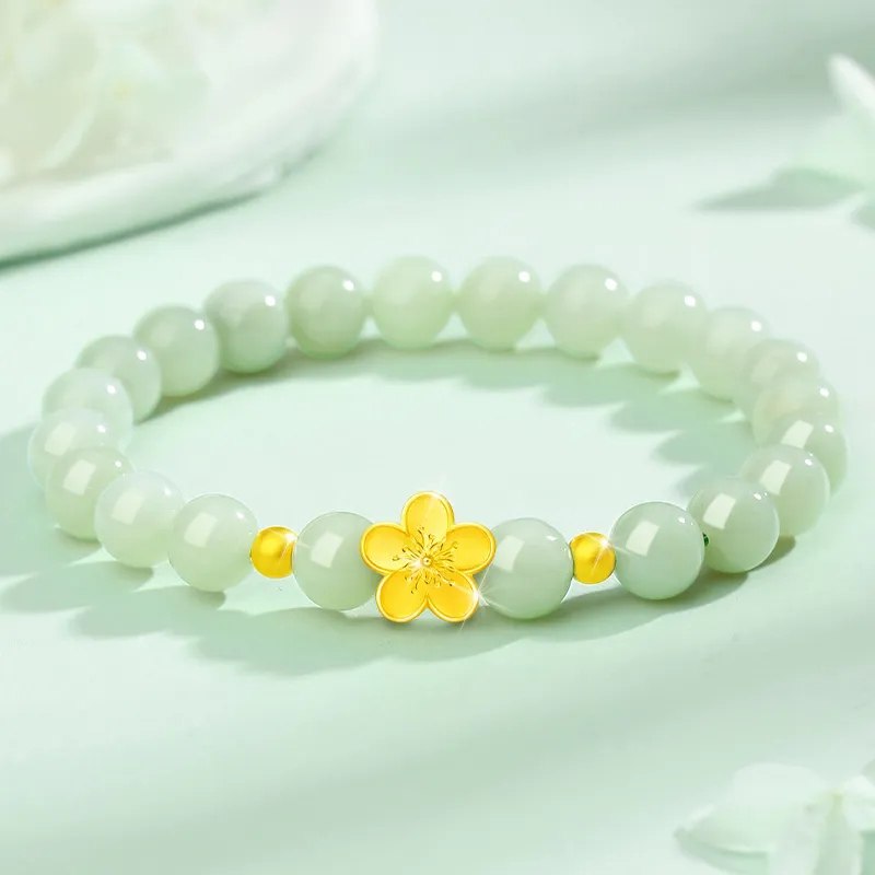 ALLOVE Hetian Jade Bracelets Green Jade Women's-1