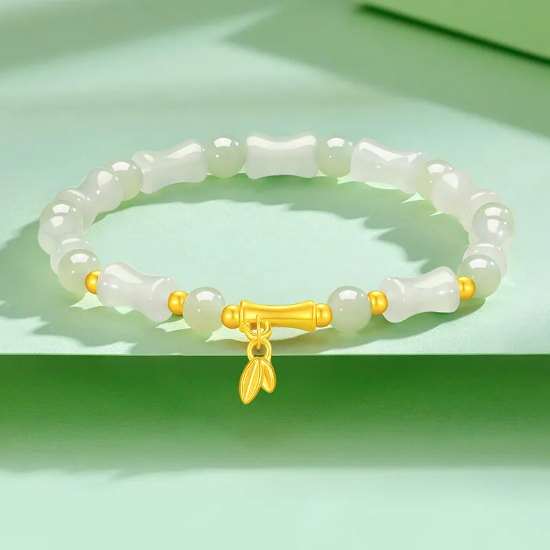 ALLOVE Hetian Jade Bracelets White Jade/Pale Greenish White Jade Women's-1