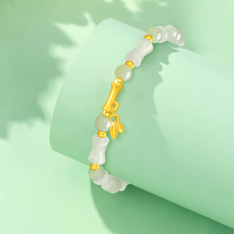 ALLOVE Hetian Jade Bracelets White Jade/Pale Greenish White Jade Women's-2