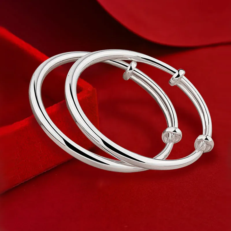 ALLOVE Sterling Silver Bangles Kids'-5