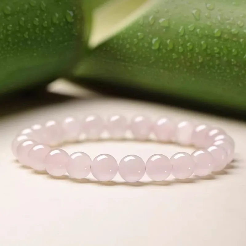 ALLOVE Hetian Jade Bracelets Lotus Root Powders Unisex-10