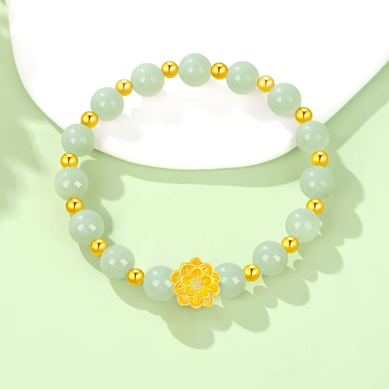ALLOVE Hetian Jade Bracelets Green Jade Women's-3