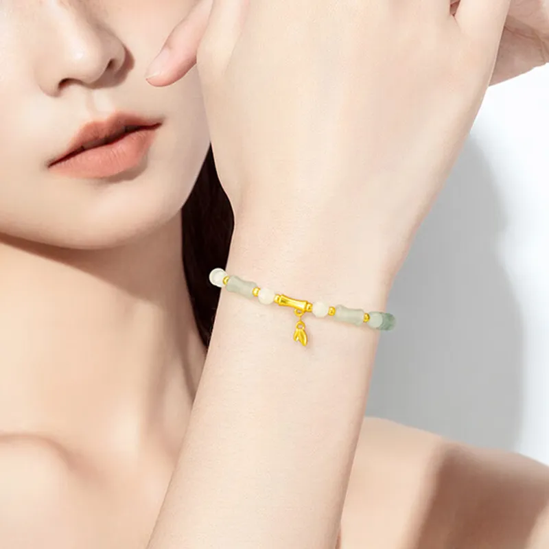 ALLOVE Hetian Jade Bracelets White Jade/Pale Greenish White Jade Women's-3