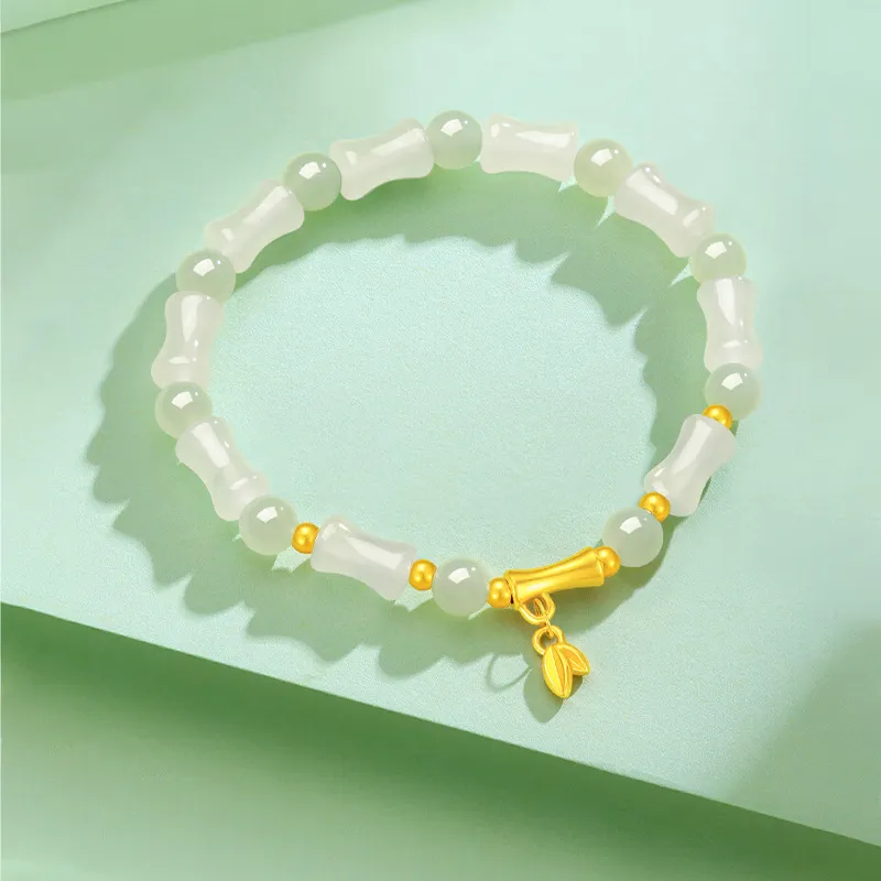 ALLOVE Hetian Jade Bracelets White Jade/Pale Greenish White Jade Women's-5