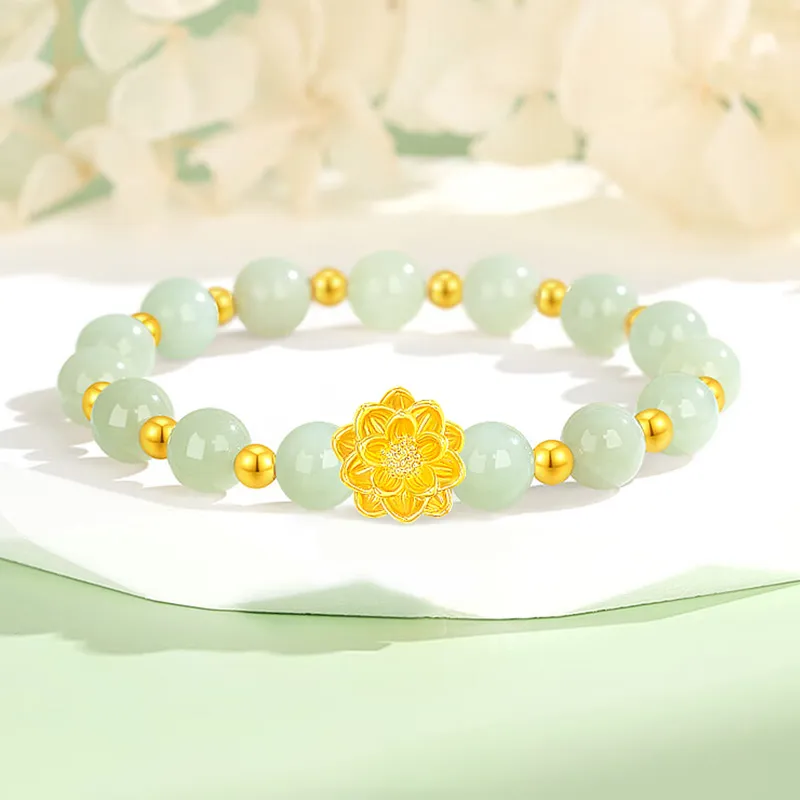 ALLOVE Hetian Jade Bracelets Green Jade Women's-2