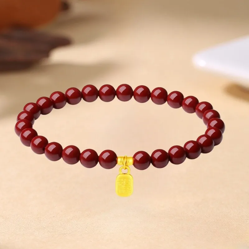 ALLOVE New Chinese Style Fu Brand, Simple And Fashionable, Qiankun Nafu Solid Gold 999 Fixed Price Bracelets Unisex-1