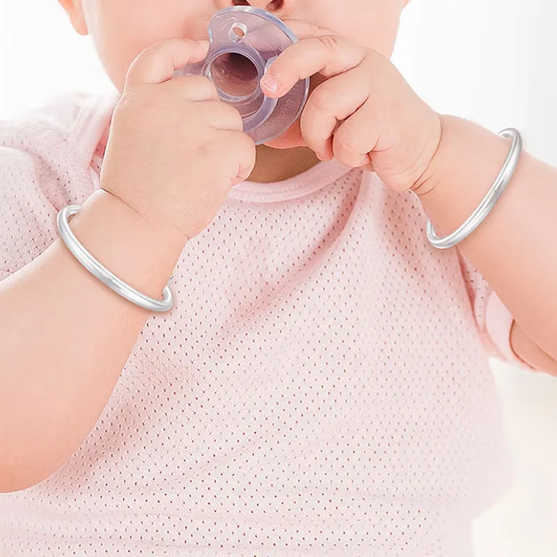 ALLOVE Sterling Silver Bangles Kids'-4