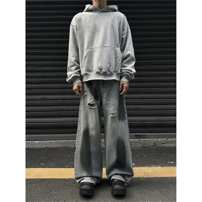 TAOKK Jeans Unisex Black-3
