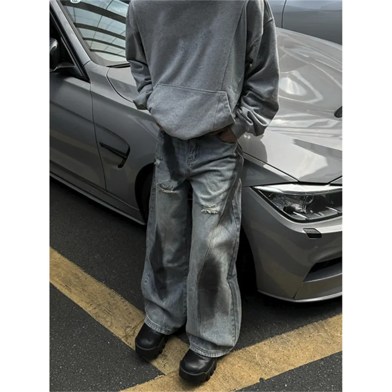 TAOKK Jeans Unisex Black-4