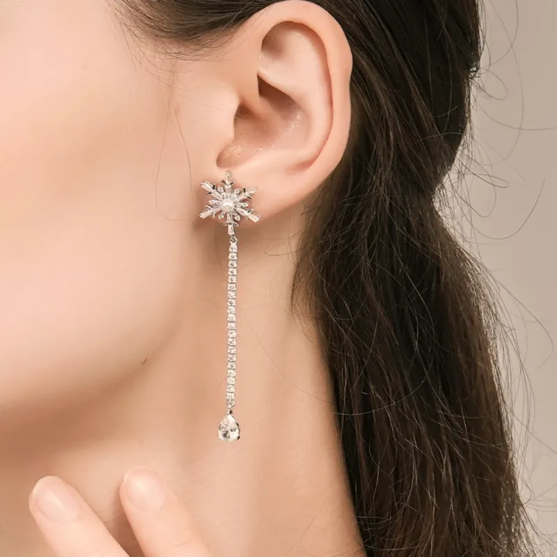 BABYBEI 925 Sterling Silver Pearl Exquisite Elegant Romantic Gentle Touch Clip On Earrings Women's-4