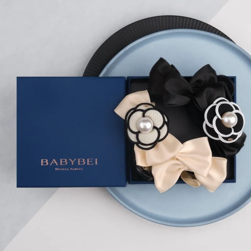 BABYBEI Pearl Hair Clips Women's-1