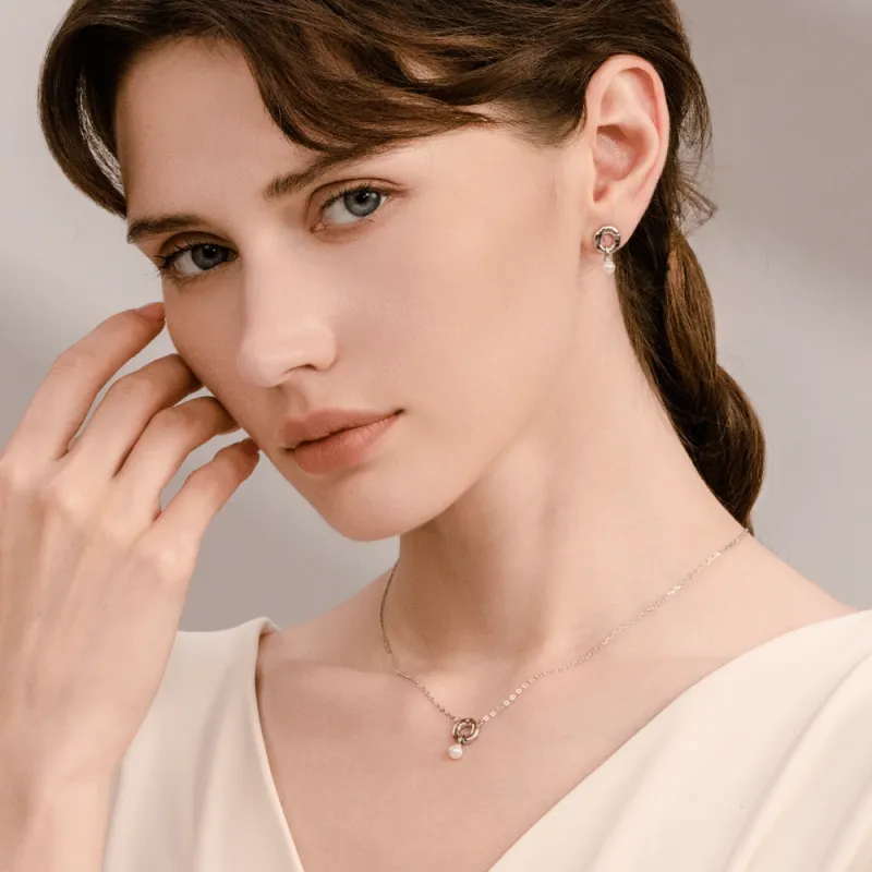 BABYBEI Shell Pearl Necklaces Women's-2