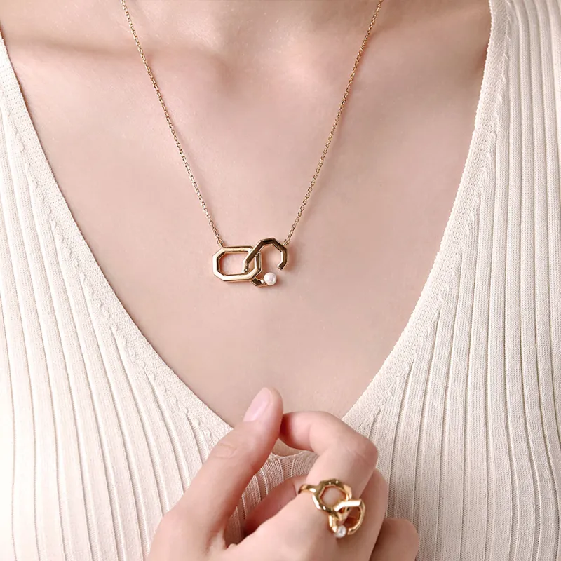 BABYBEI 925 Sterling Silver Shell Pearl Necklaces Women's-2