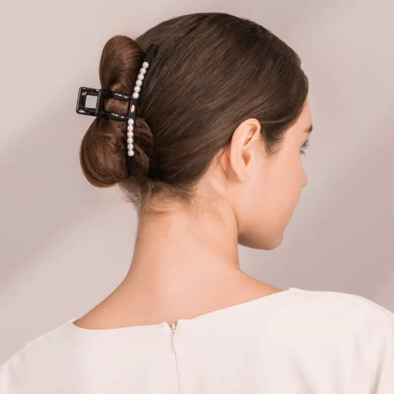 BABYBEI Hair Clip For Straight Hair Elegant Minimalist Style Korean Black Beige Hair Accessories Women's-7