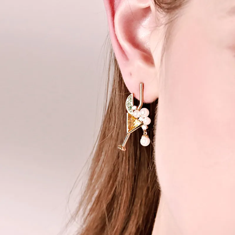 BABYBEI Synthetic Cubic Zirconia Earrings Women's-2