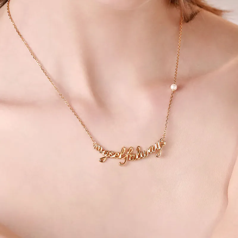 BABYBEI Shell Pearl Necklaces Women's-2