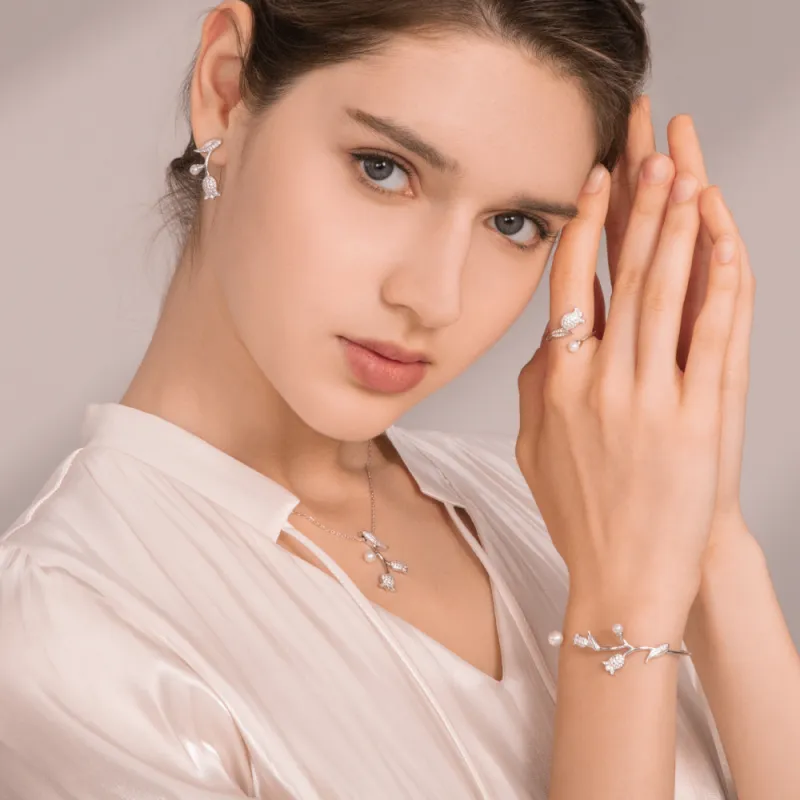BABYBEI Shell Pearl Bangles Women's-1