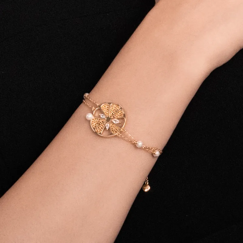 BABYBEI 925 Sterling Silver Shell Pearl Bracelets Women's-2