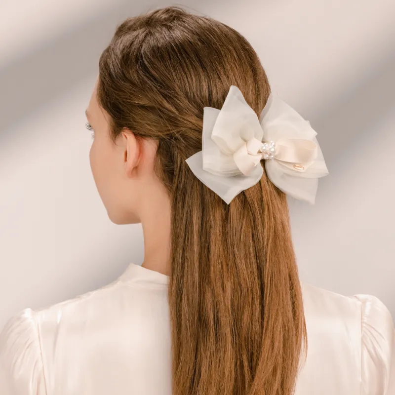 BABYBEI Pearl Hair Clips Women's-7