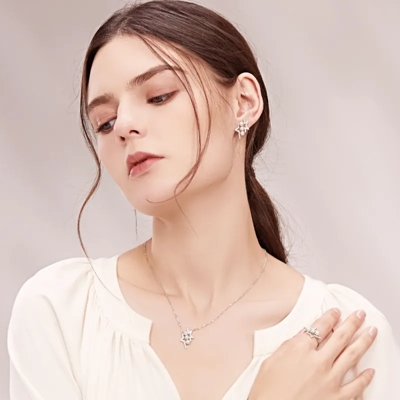 BABYBEI 925 Sterling Silver Clip On Earrings Women's-1