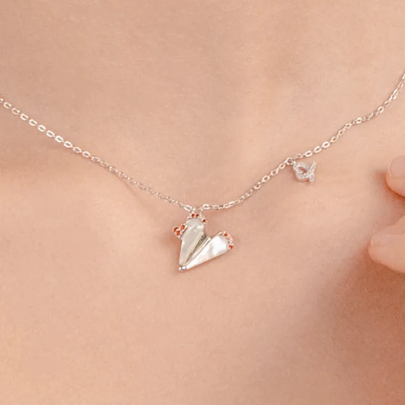 BABYBEI 925 Sterling Silver, Mother Of Pearl Necklaces Women's-4