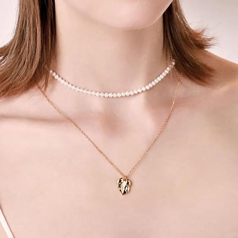 BABYBEI 925 Sterling Silver Shell Pearl Necklaces Women's-2