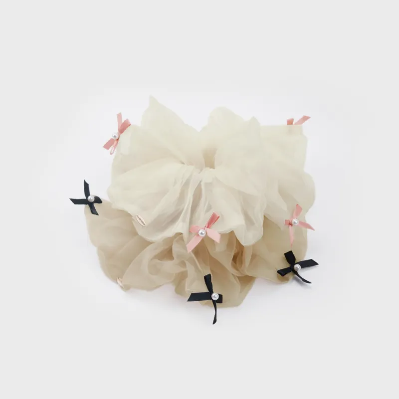 BABYBEI Bowknot Ethereal Girlish Gentle Korean Beige Coffee Hair Accessories Women's-8