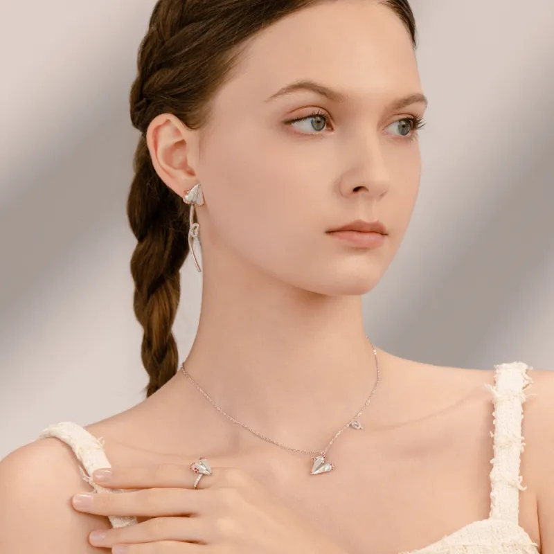 BABYBEI 925 Sterling Silver, Mother Of Pearl Necklaces Women's-1
