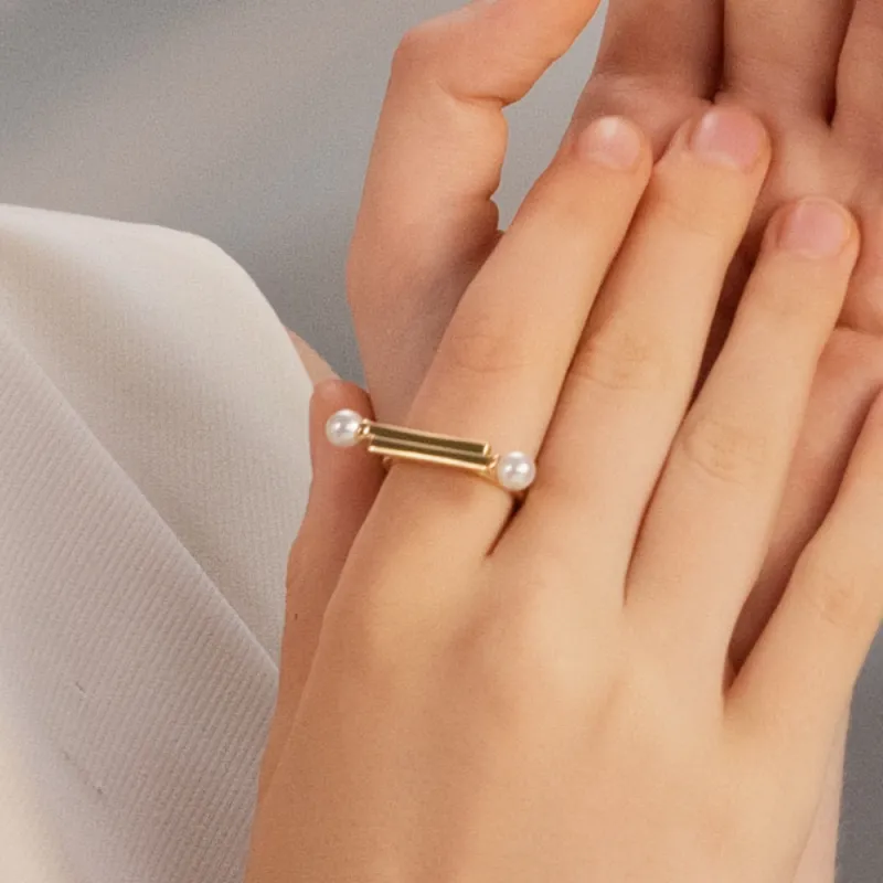 BABYBEI 925 Sterling Silver Shell Pearl Rings Women's-2