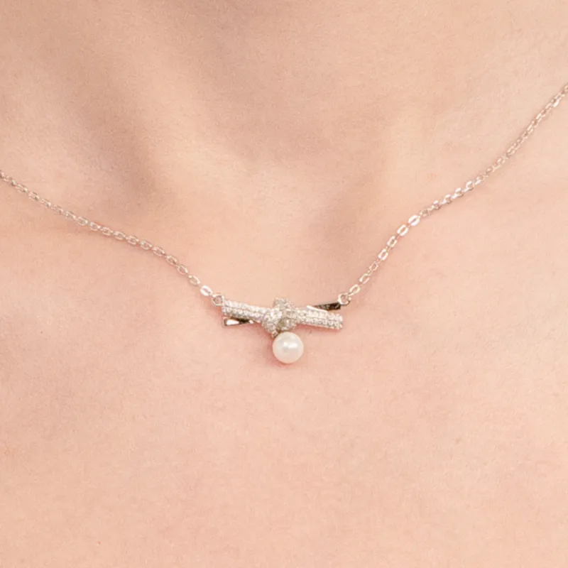 BABYBEI 925 Sterling Silver Shell Pearl Necklaces Women's-2