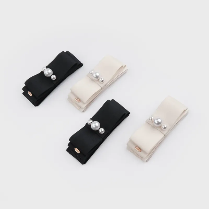 BABYBEI Fabric High-Light Pearl Hair Clips Women's-5