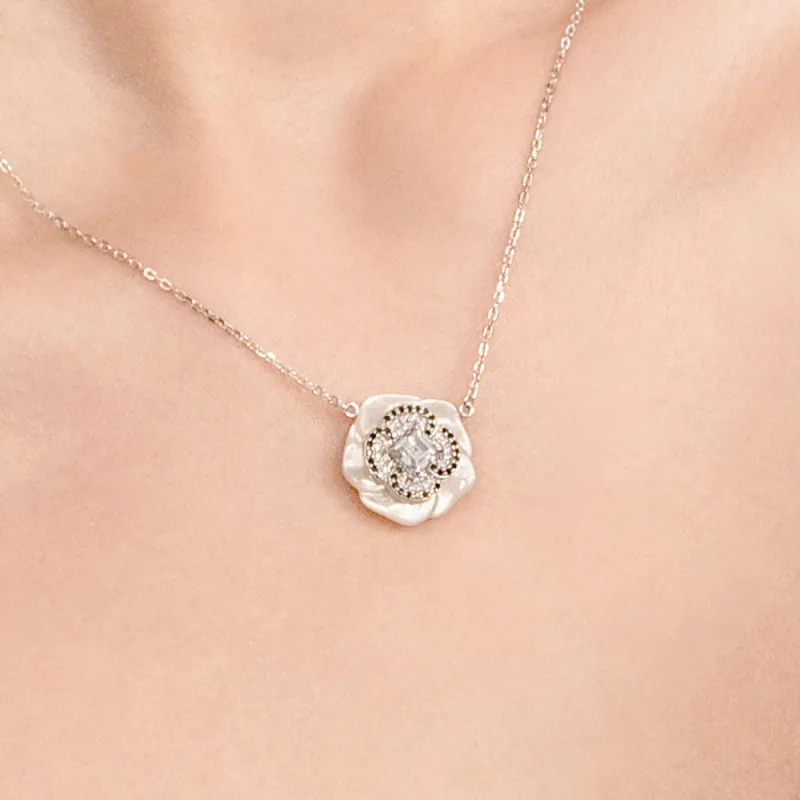 BABYBEI 925 Sterling Silver Necklaces Women's-4