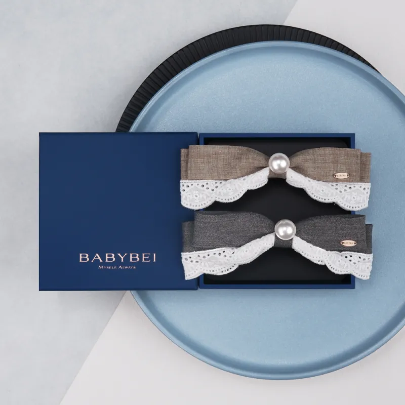 BABYBEI Pearl Hair Clips Women's-1