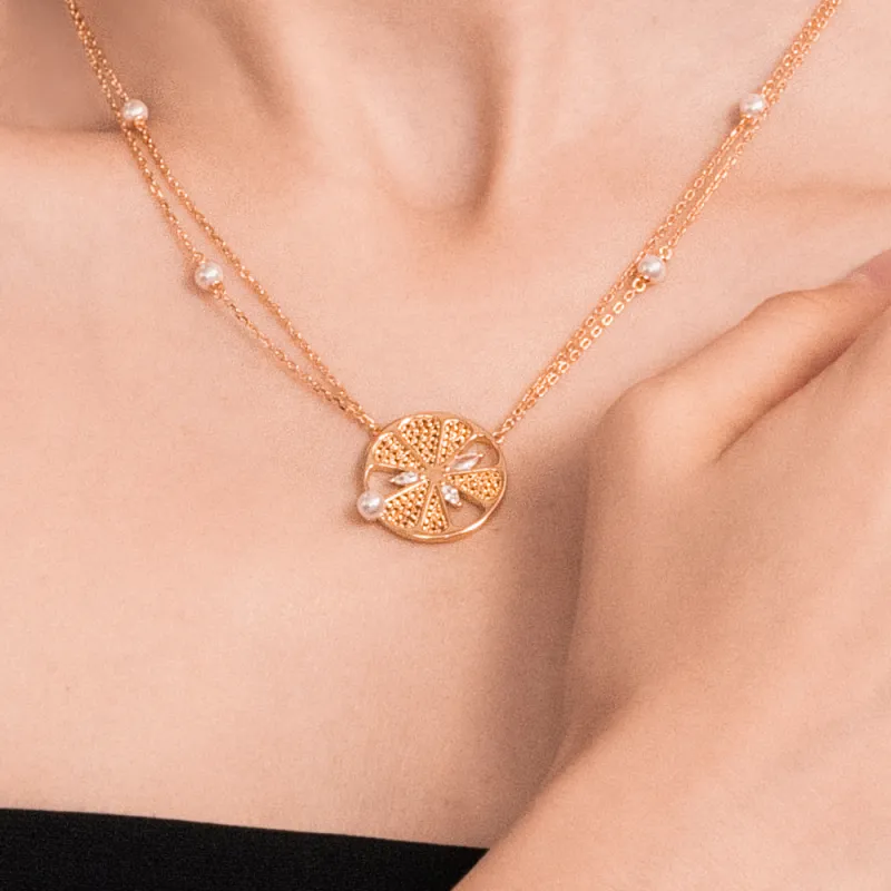 BABYBEI Synthetic Cubic Zirconia Necklaces Women's-2
