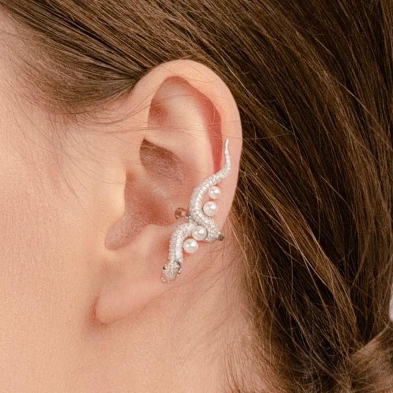 BABYBEI 925 Sterling Silver Clip On Earrings Women's-4
