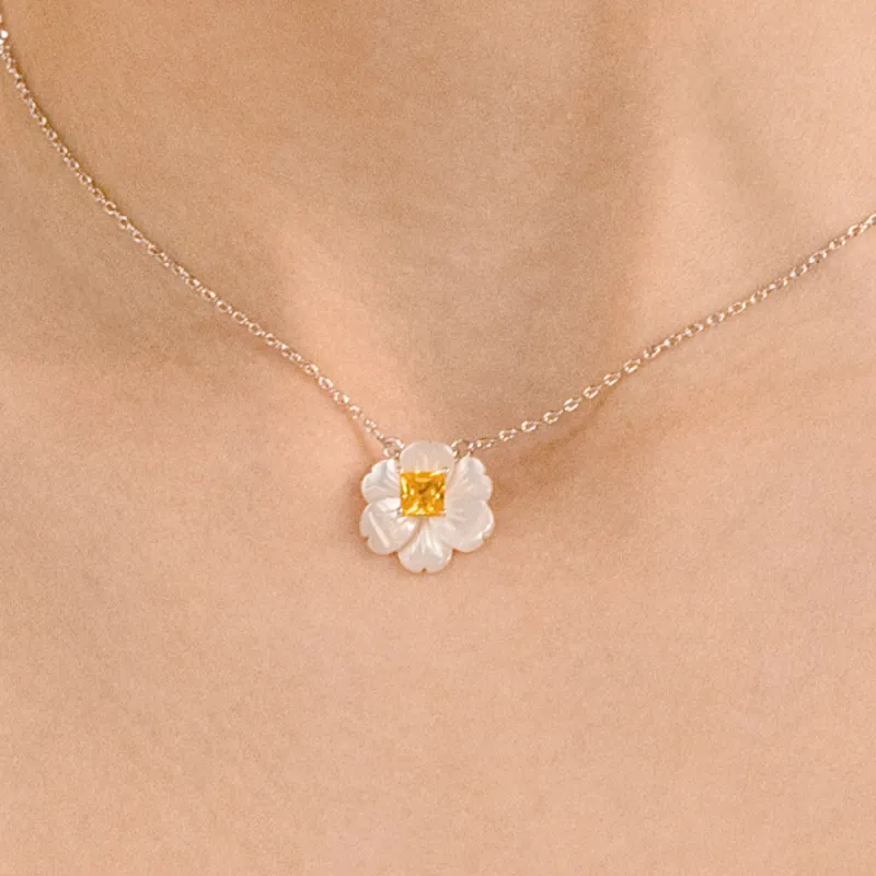 BABYBEI Mother Of Pearl Necklaces Women's-2