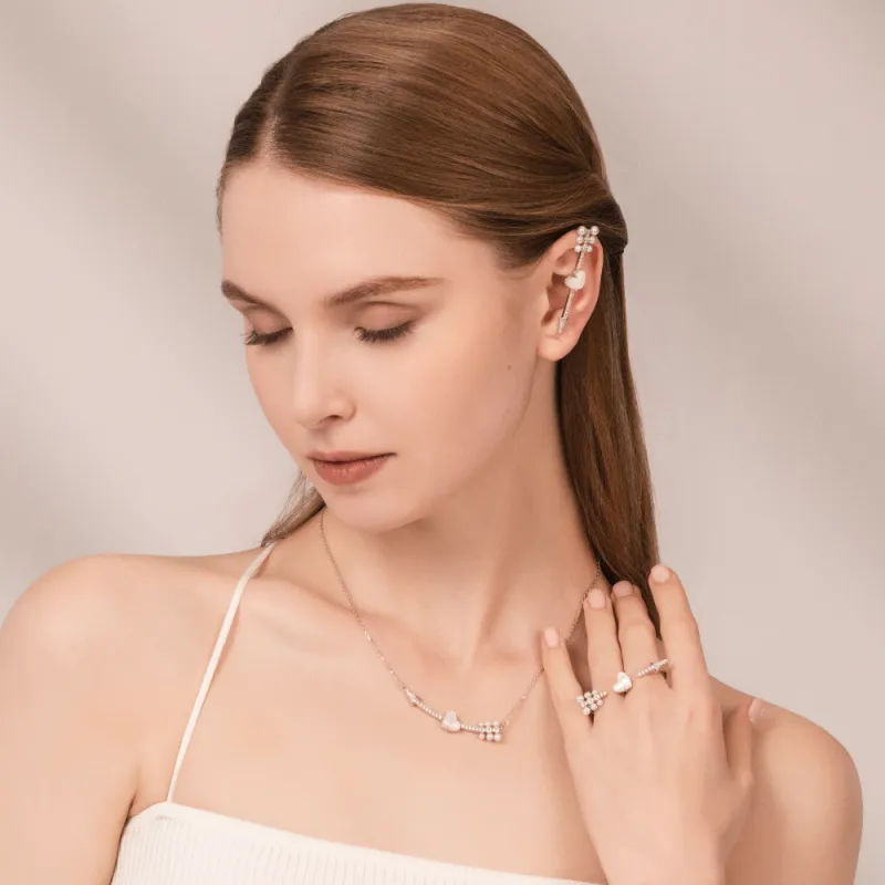 BABYBEI 925 Silver Mother of pearl Earrings Women's-2