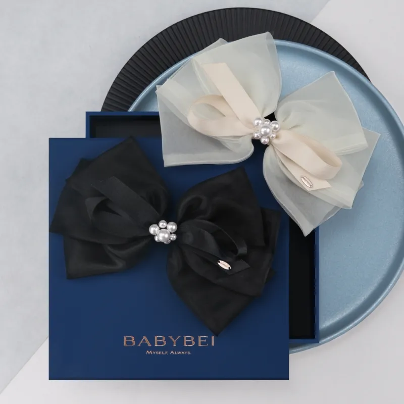 BABYBEI Pearl Hair Clips Women's-1